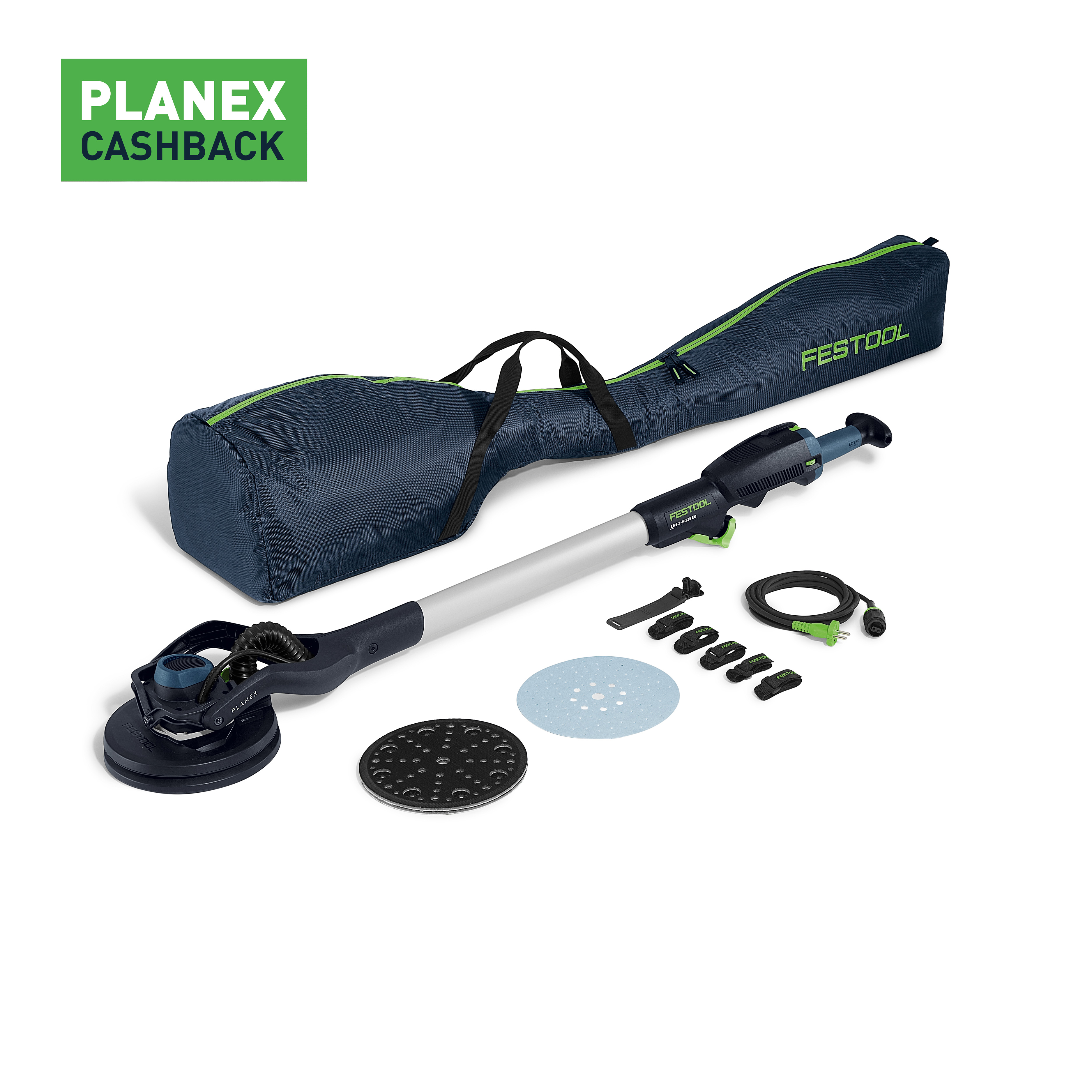 Ръчна шлифовачка с дълга дръжка PLANEX, LHS 2-M 225 EQ